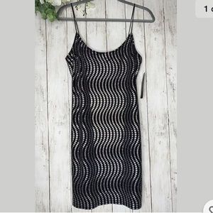 BNWT BEBE Metallic Sequined Mini Dress Size 12